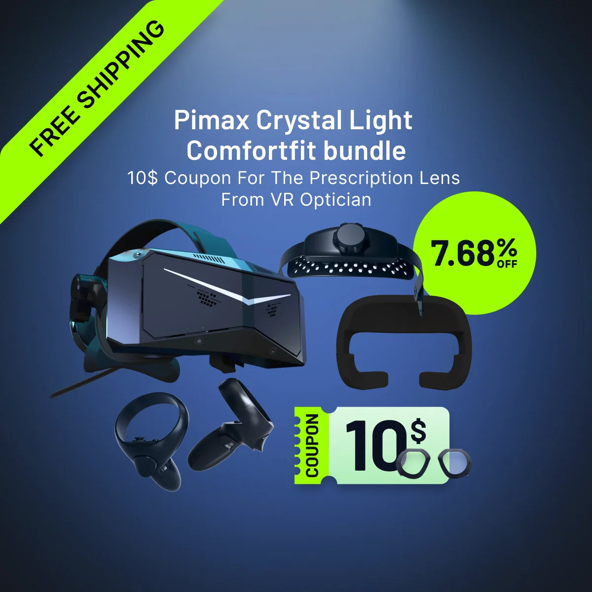 Pimax Crystal Light VR: Premium High-Res Gaming - Main Image