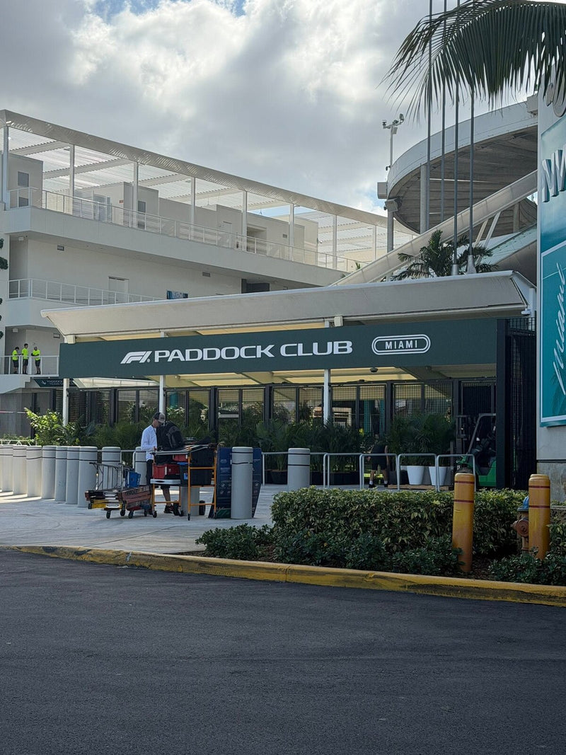 F1 Paddock Club entrance at the Miami Grand Prix