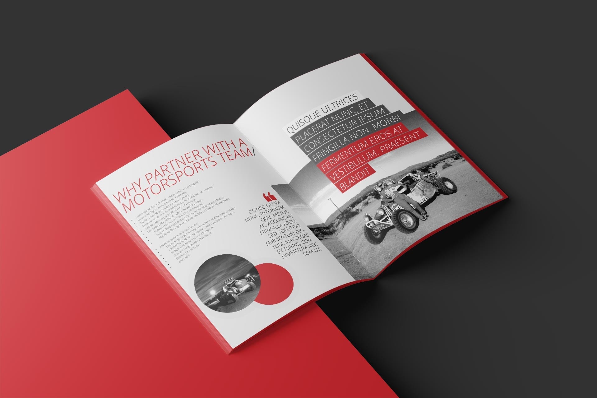 Not Famous Racing Driver - Sponsorship Proposal Template