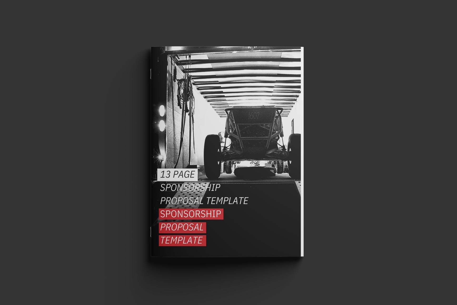 Not Famous Racing Driver - Sponsorship Proposal Template