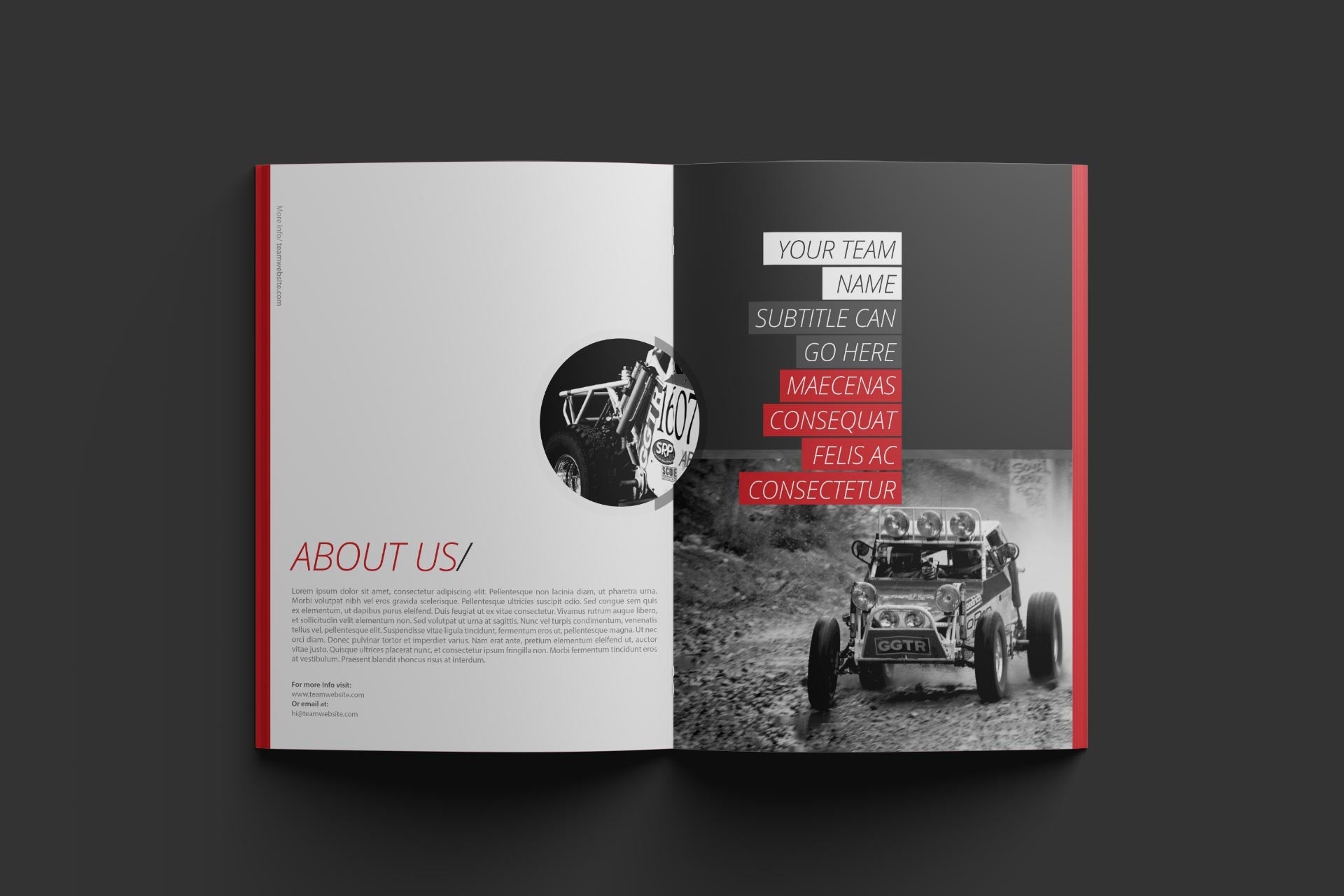 Not Famous Racing Driver - Sponsorship Proposal Template