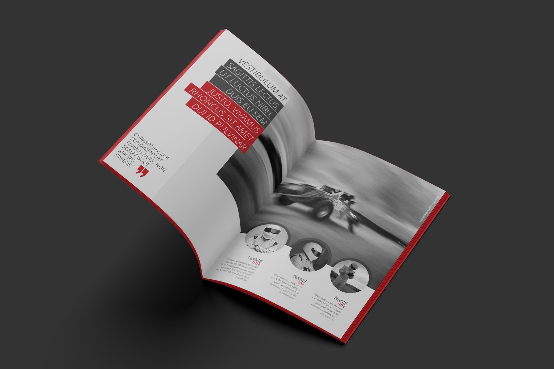 Not Famous Racing Driver - Sponsorship Proposal Template