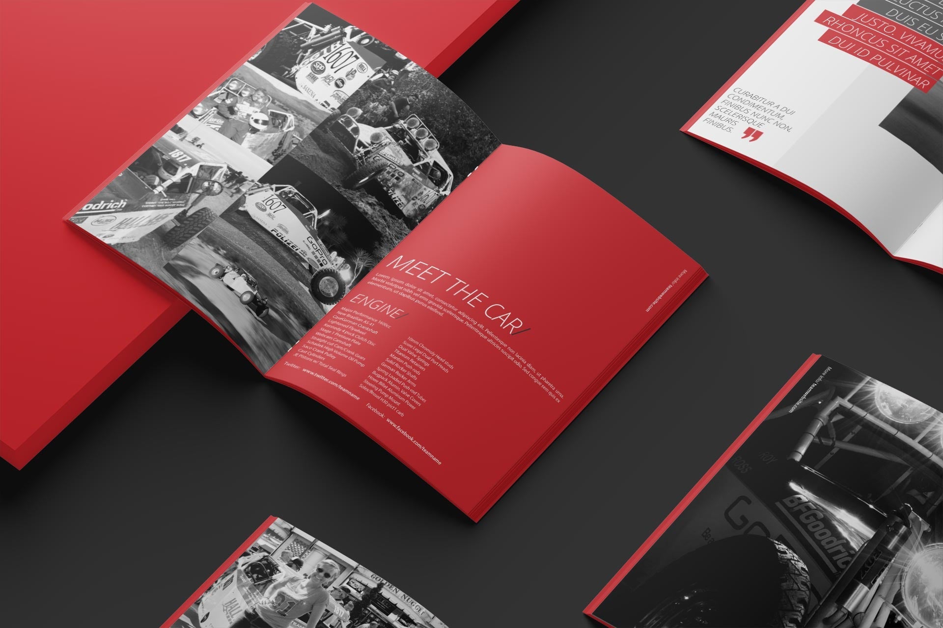 Not Famous Racing Driver - Sponsorship Proposal Template