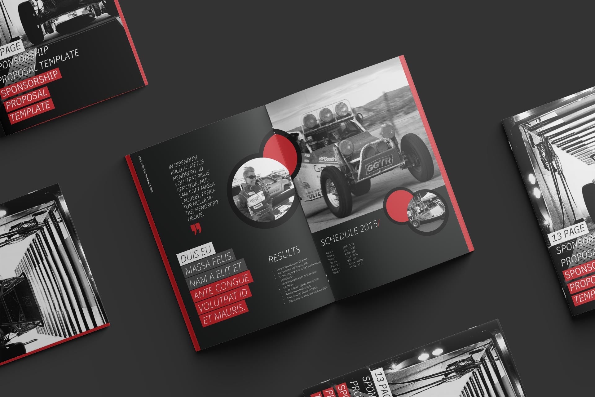 Not Famous Racing Driver - Sponsorship Proposal Template