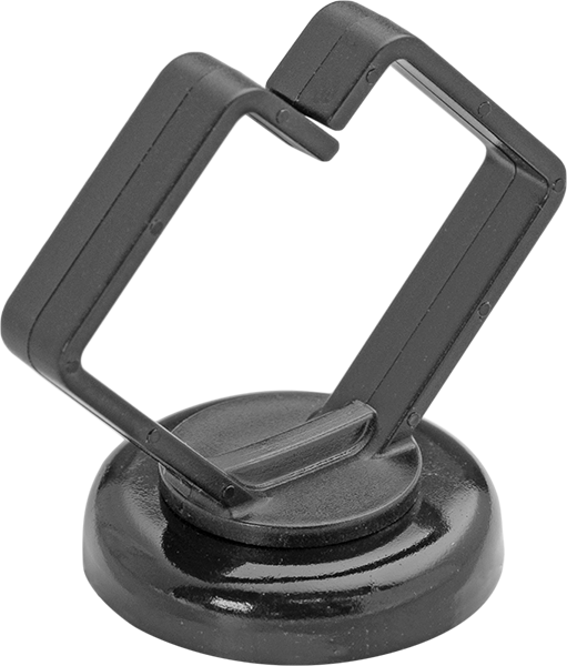Magnetic-Base Cable Holder, 1" - Black (McMaster 1228N1)