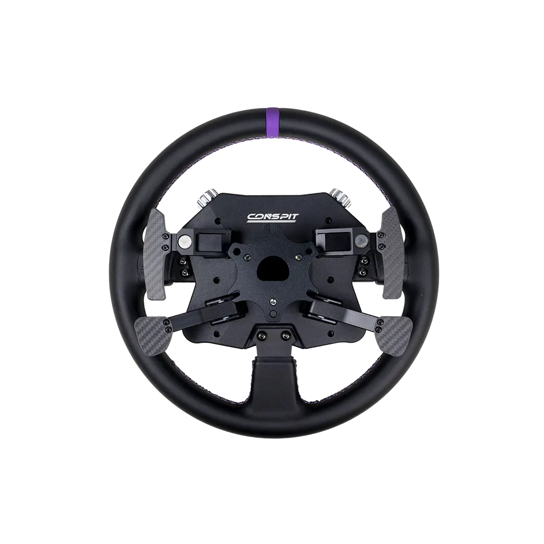 CONSPIT 310 APEX wheel, rear view showing the magnetic paddle shifters