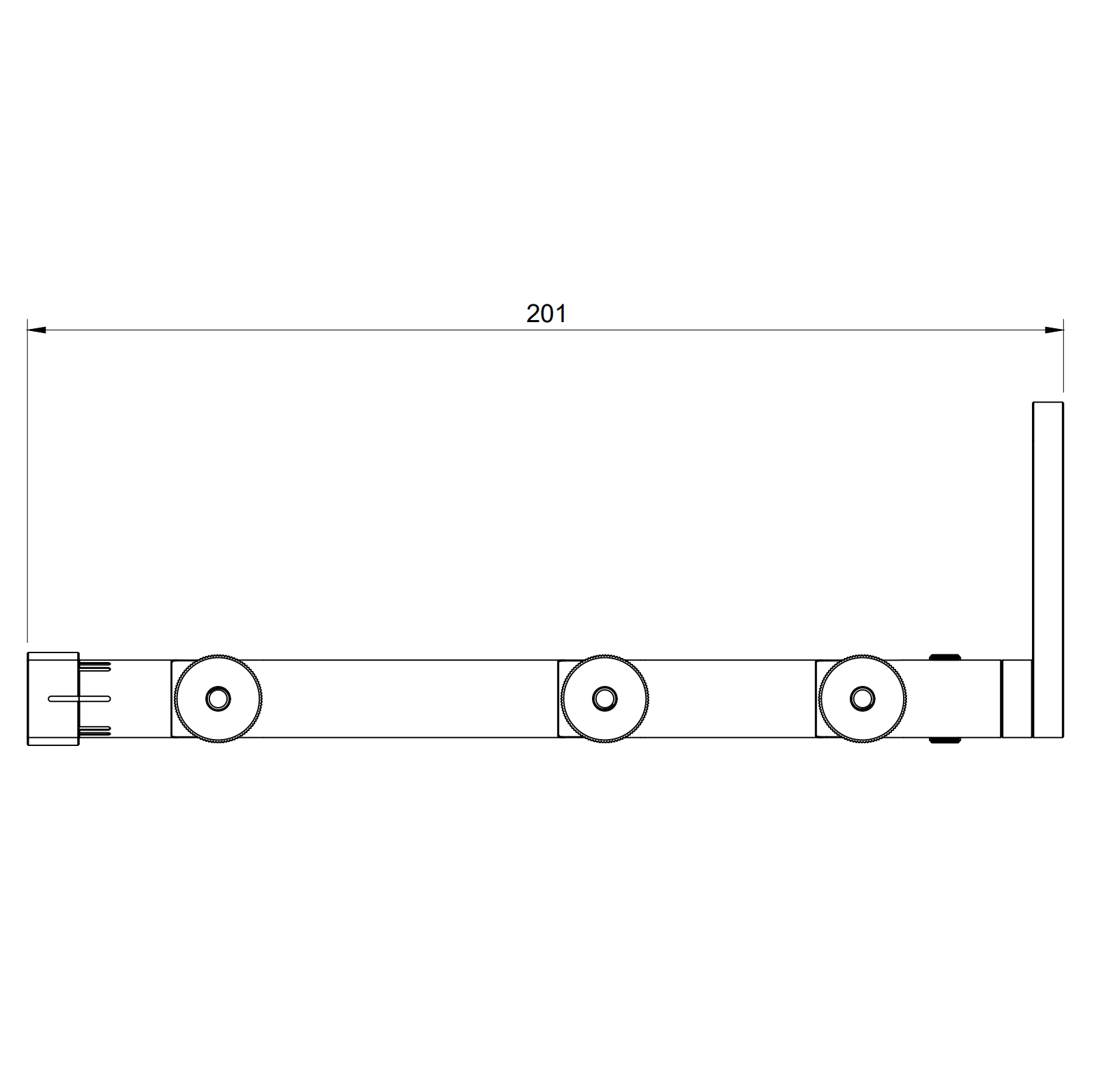 Sim-Lab GRID DDU Mount for Sim Racing Dash Displays (Adjustable 71-201 mm, Motion Approved)