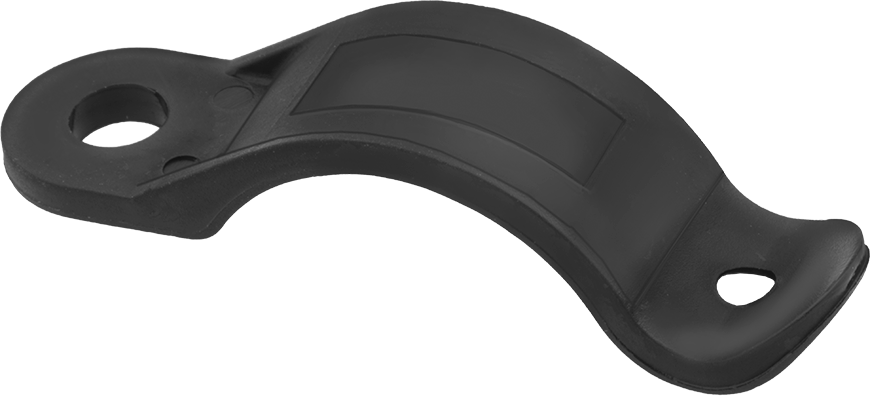 Screw-In Nylon Cable Holder, 3/8" - Black (McMaster 2024N601)
