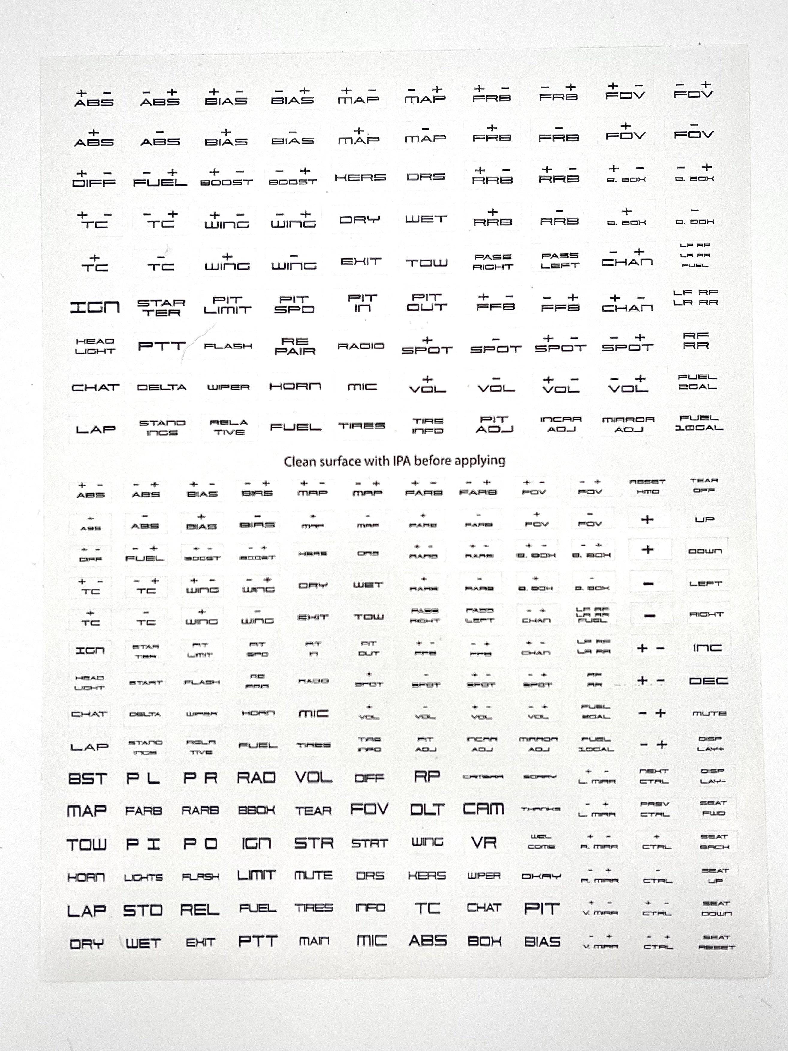 Button Box Label Kit (270 Labels)