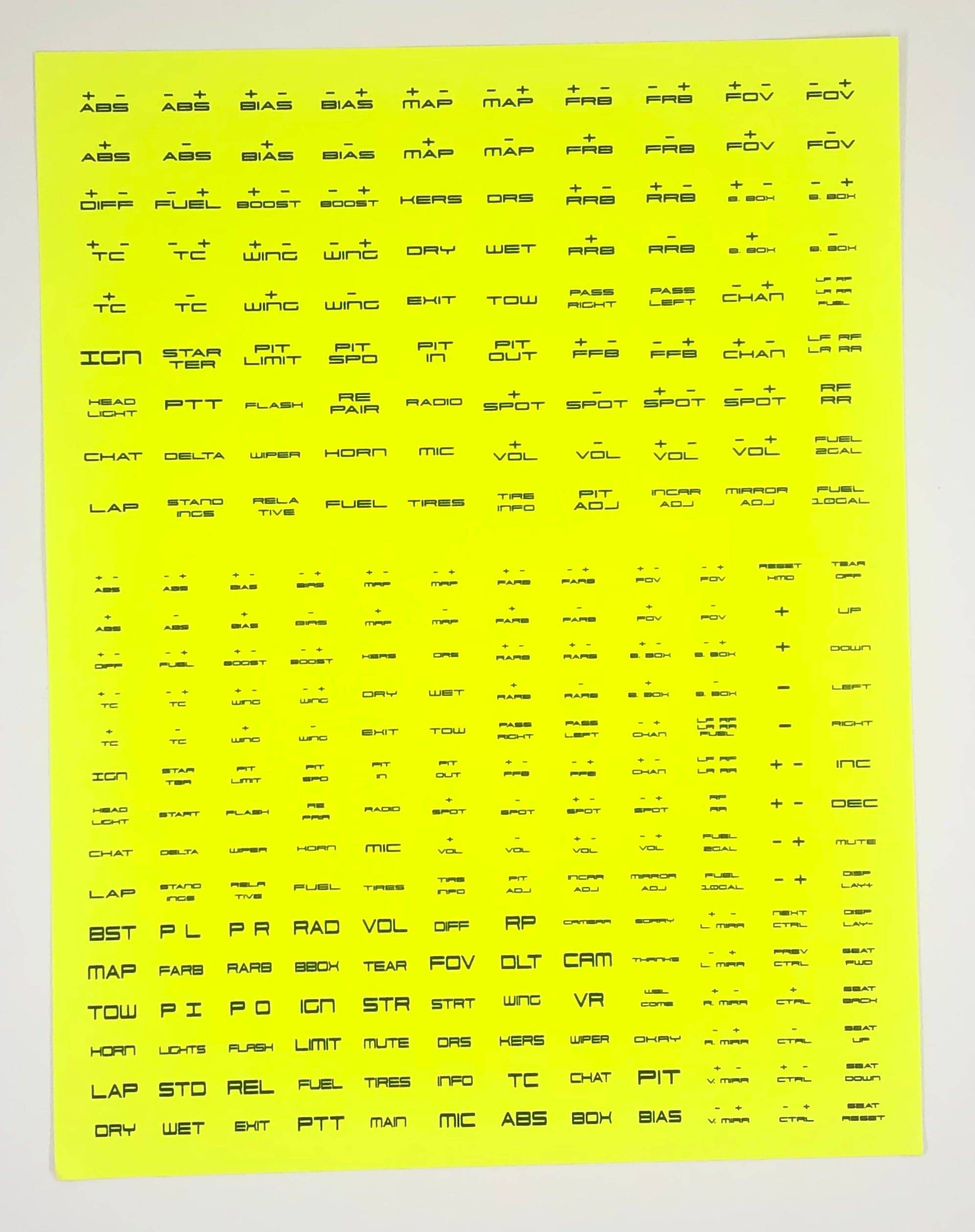 Button Box Label Kit (270 Labels)