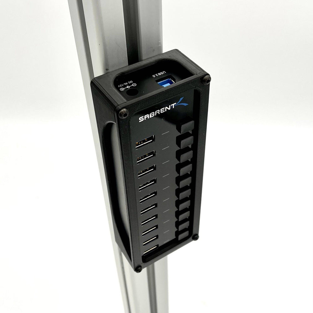 USB 10 Port 60W Hub Mount ONLY (Sabrent usb hub not included)