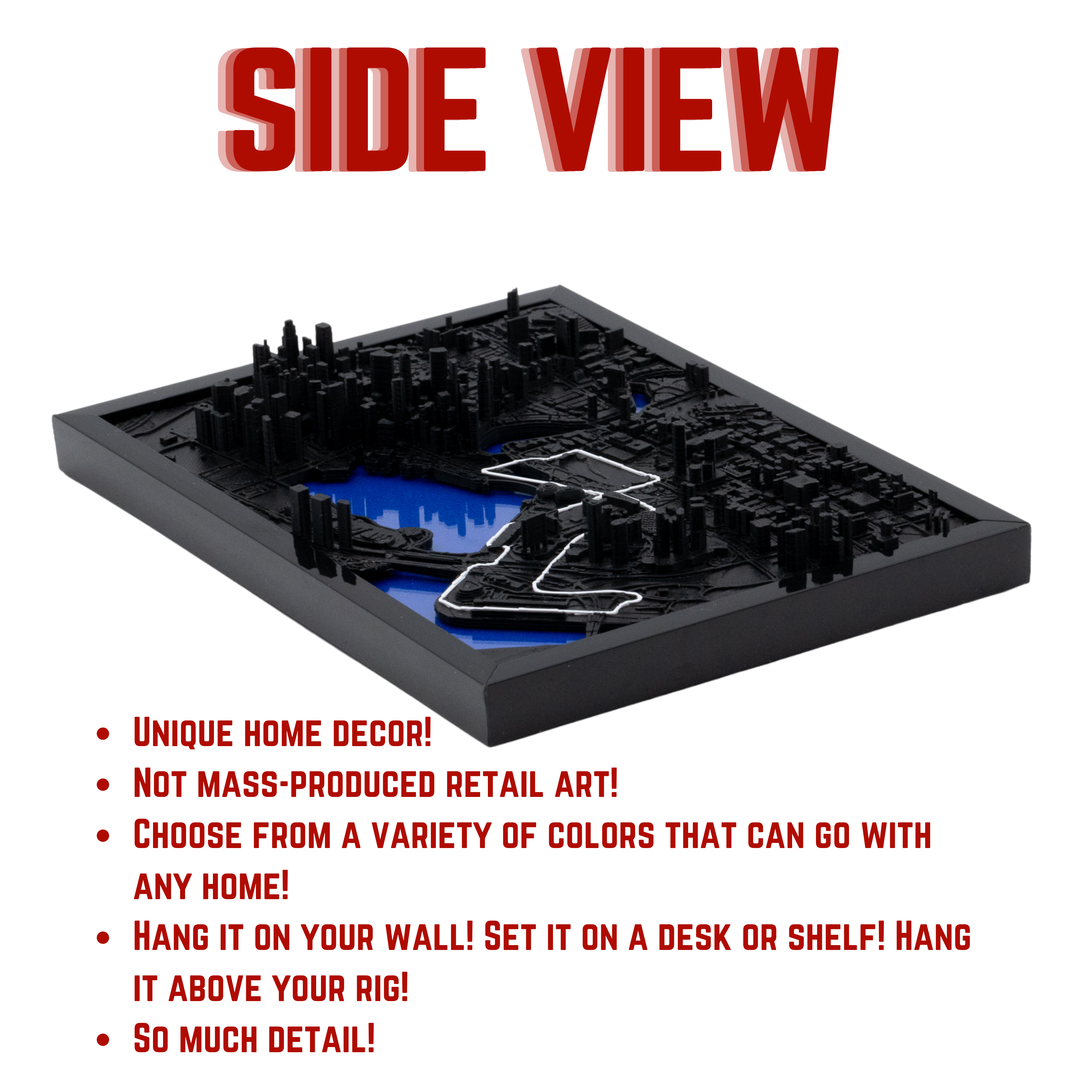 3D Circuit Track Art | F1 | Customizable | Gift | Decoration | Kitchen | Bedroom | Living room |