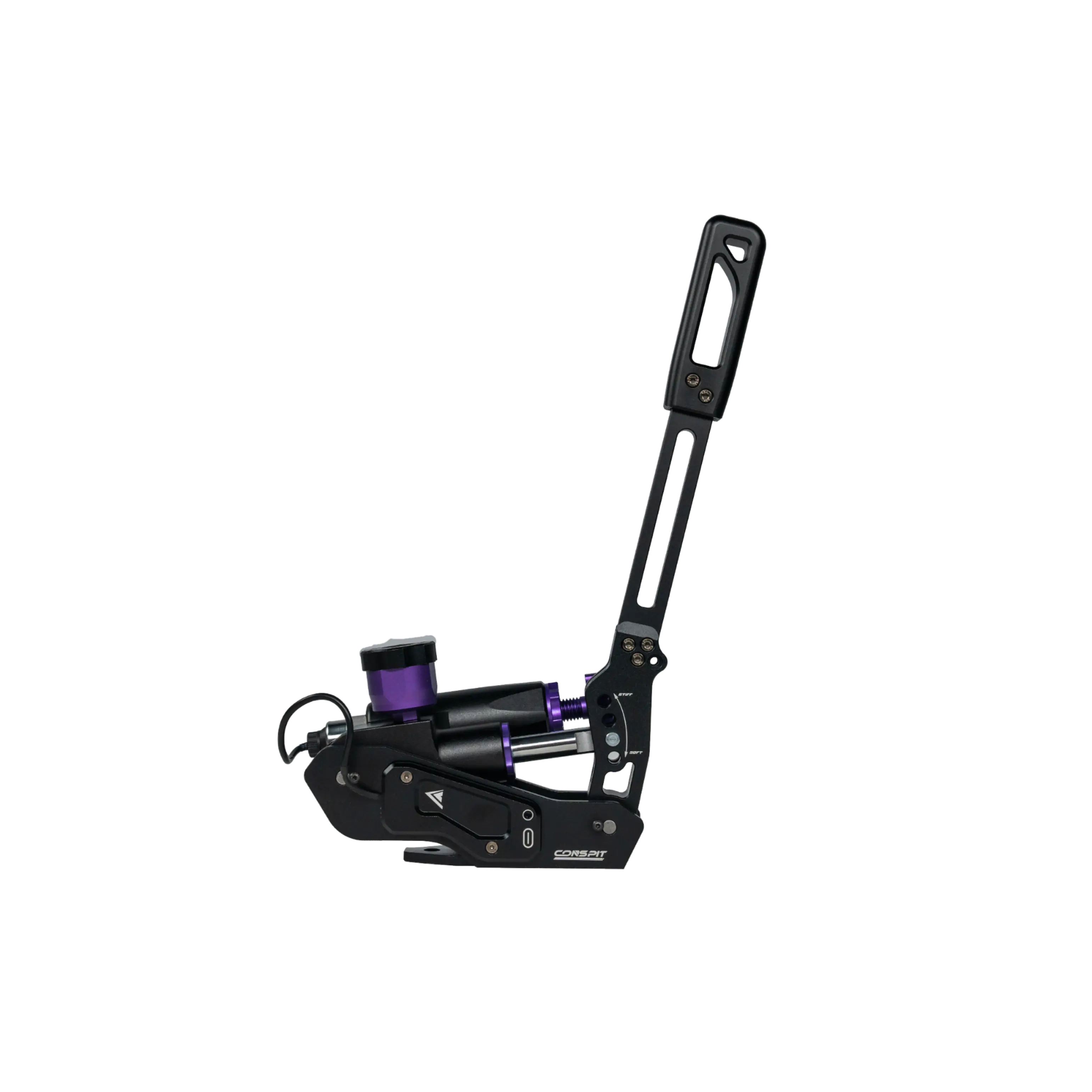 CONSPIT H3 hydraulic handbrake with the lever in the vertical position