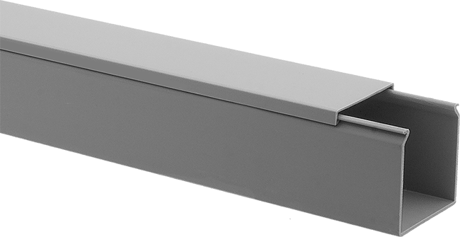Solid Wire Duct with Snap-On Cover, 1x1 (McMaster 69865K13)