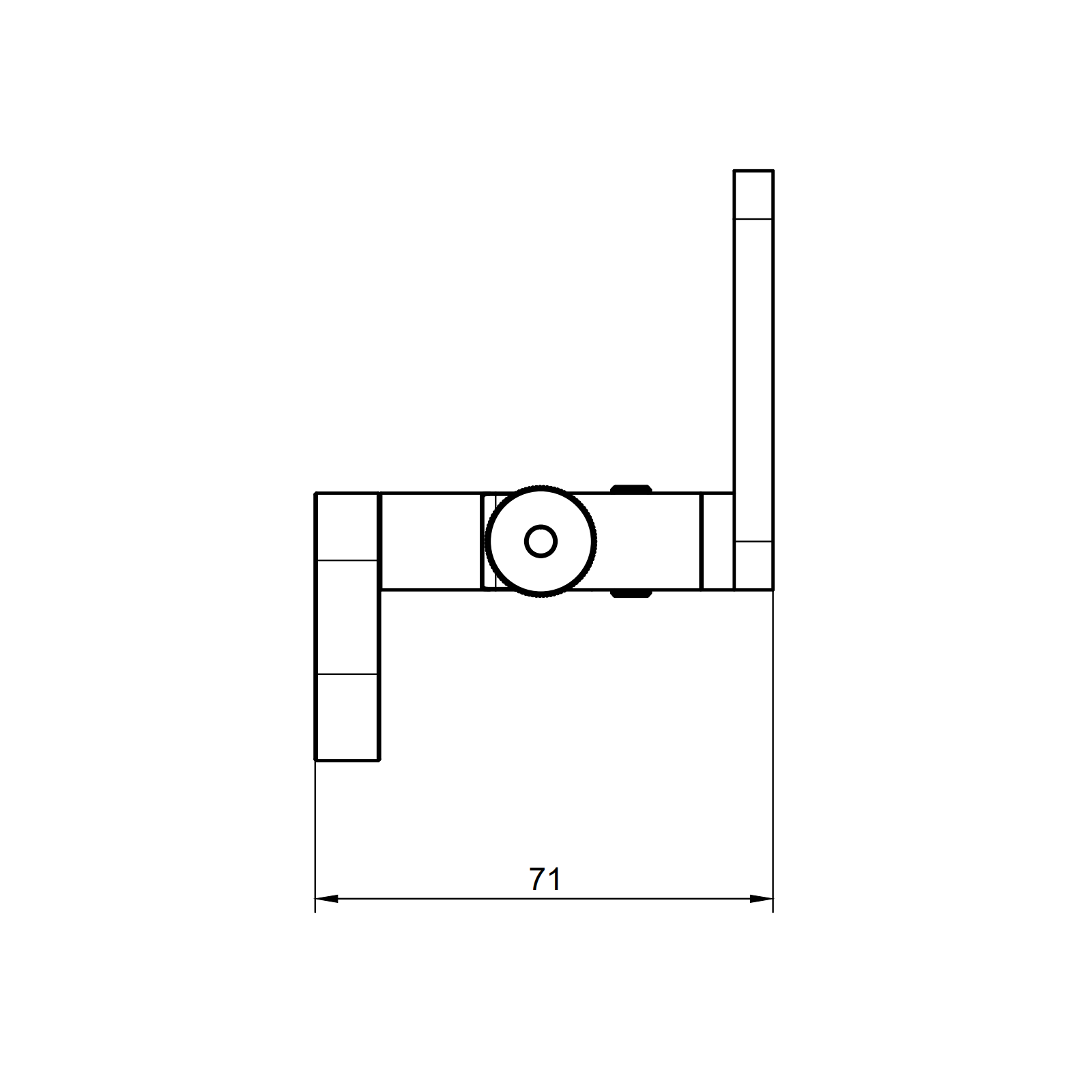 Sim-Lab GRID DDU Mount for Sim Racing Dash Displays (Adjustable 71-201 mm, Motion Approved)