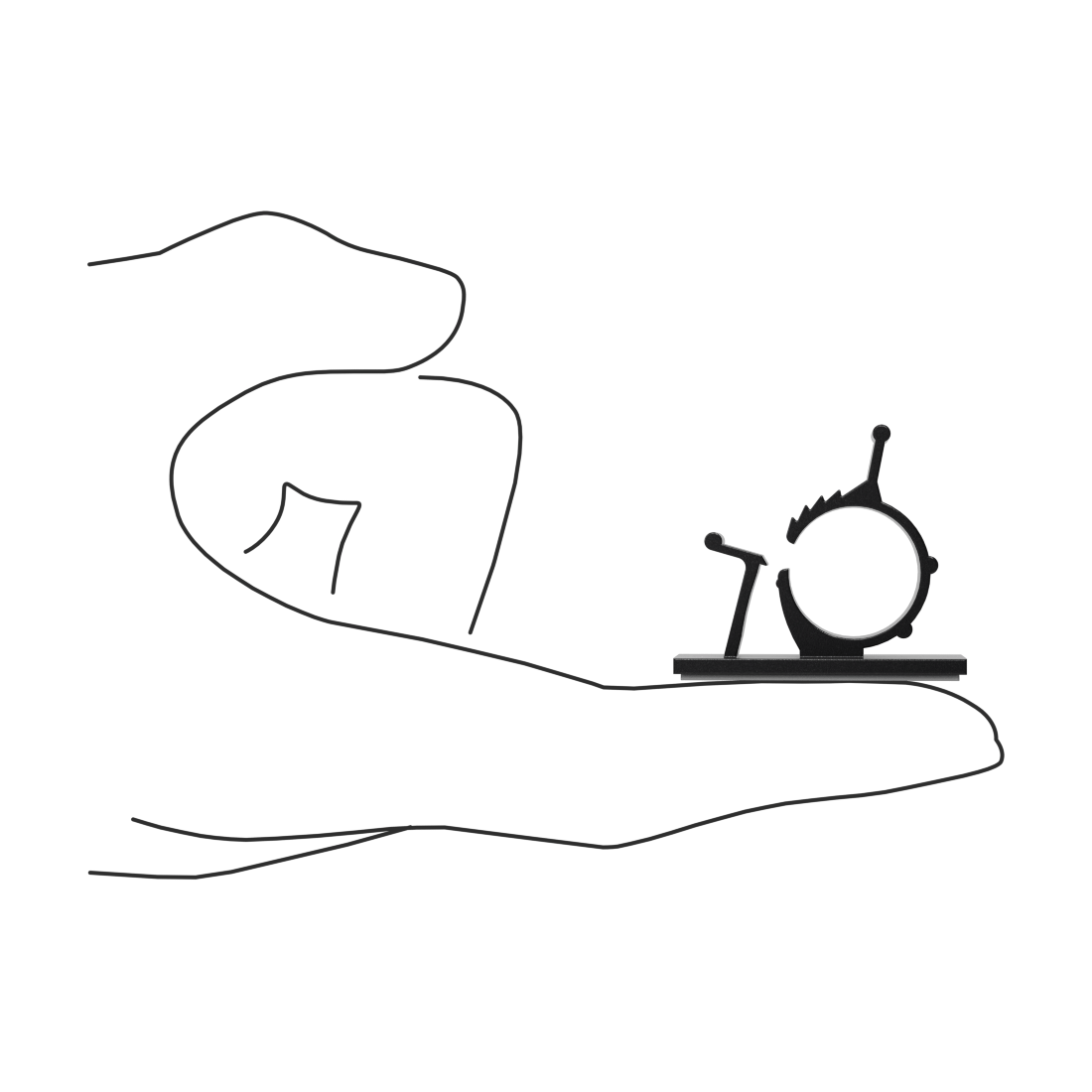 Adhesive-Back Nylon Cable Holders - 1-7/16"