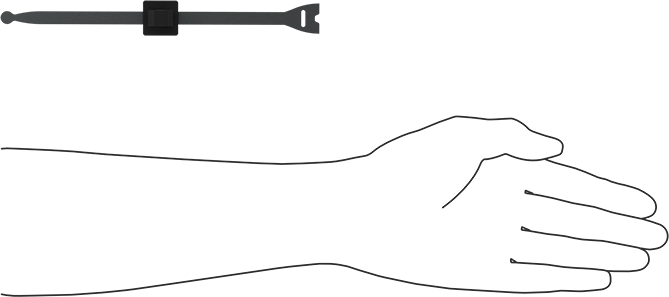 T-Slotted Framing Cable Holder with Hook and Loop for 1-1/2" Rail