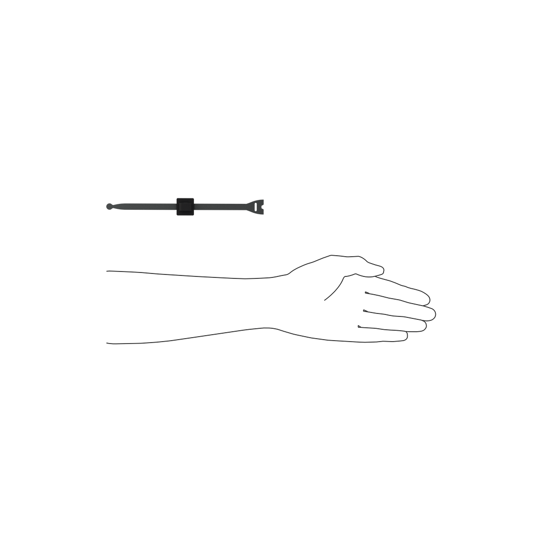 T-Slotted Framing Cable Holder with Hook and Loop