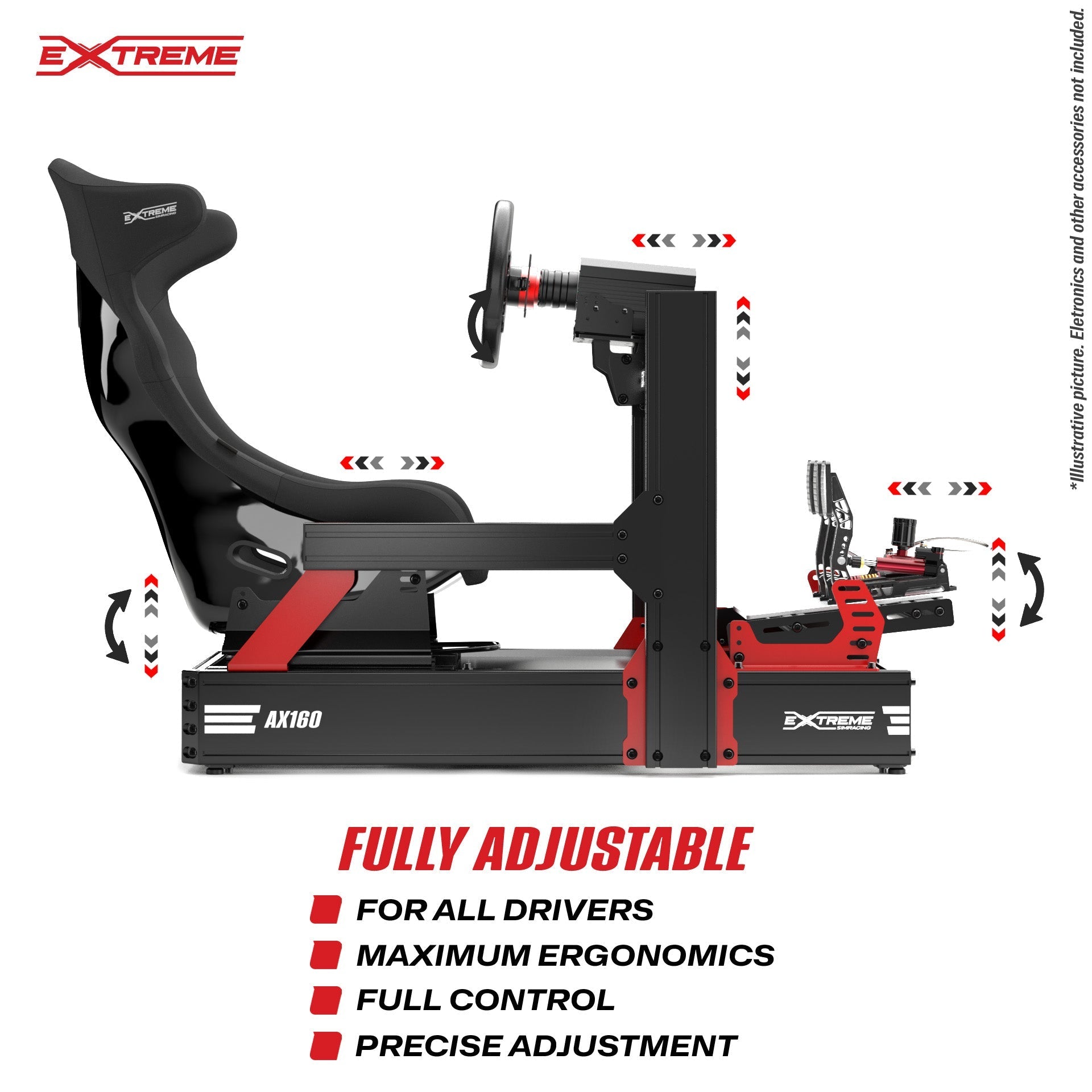 Extreme Sim Racing AX-160 Aluminum Sim Racing Cockpit