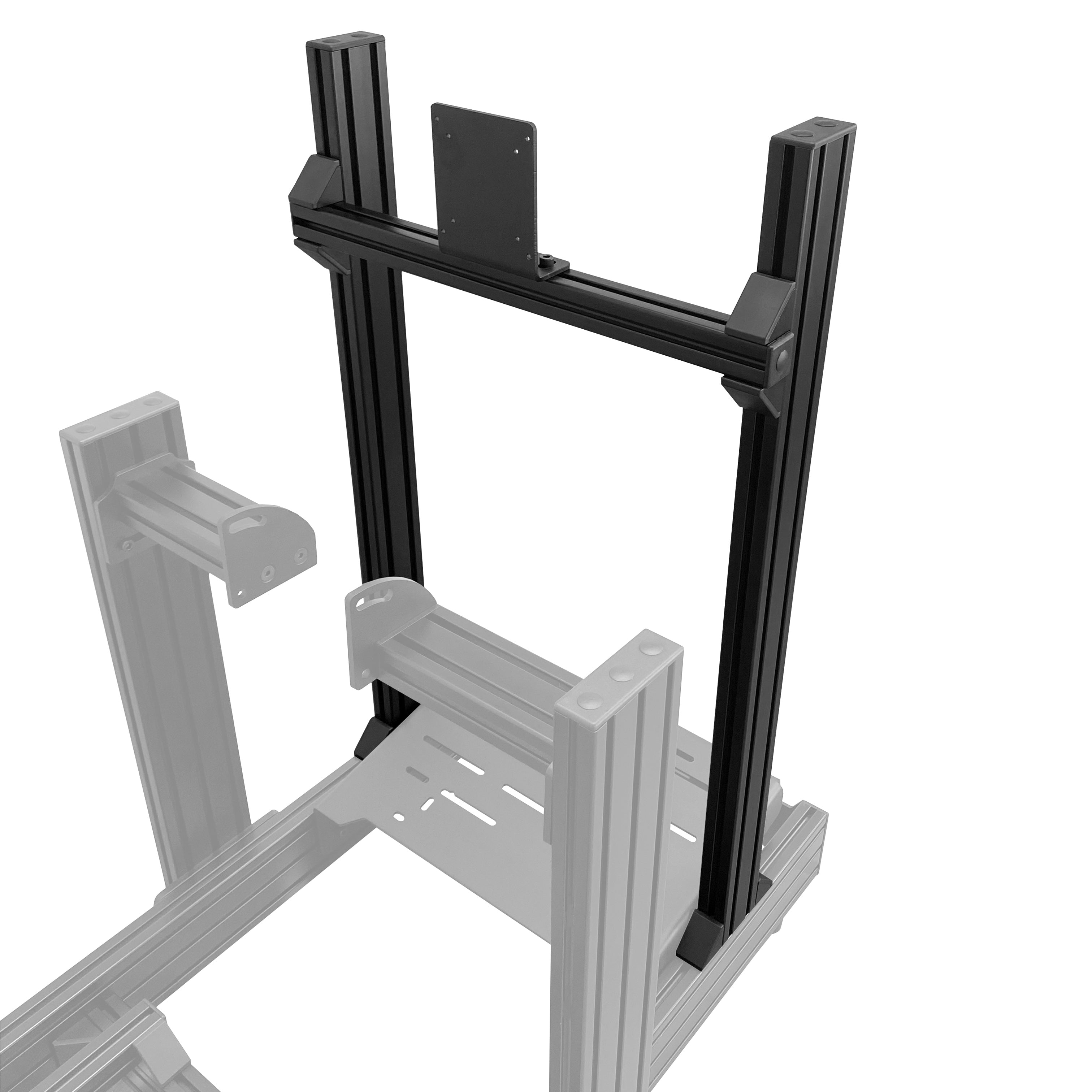 Integrated Single Monitor Stand for Sim Racing - Up to 49