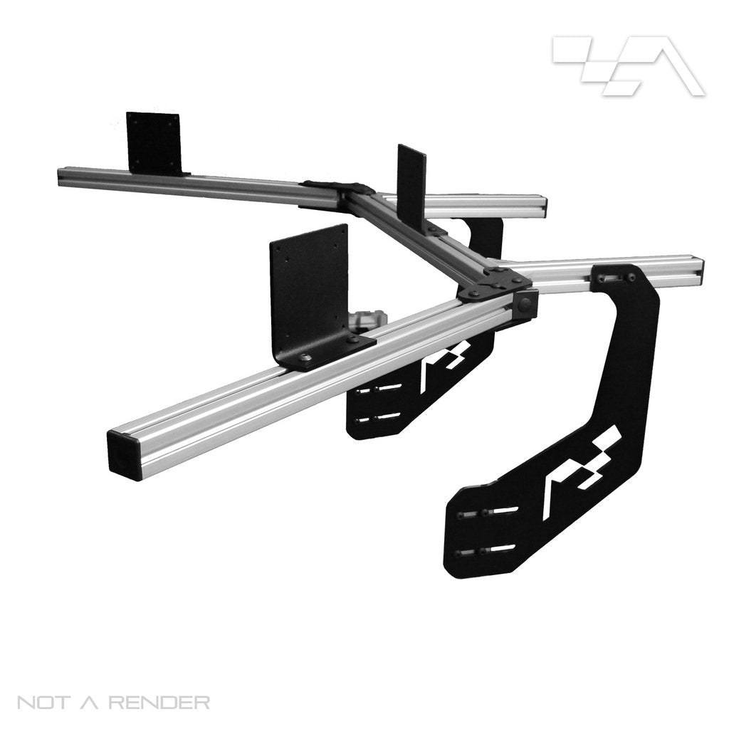 Triple Monitor Stand - Free-Standing, Up to 43