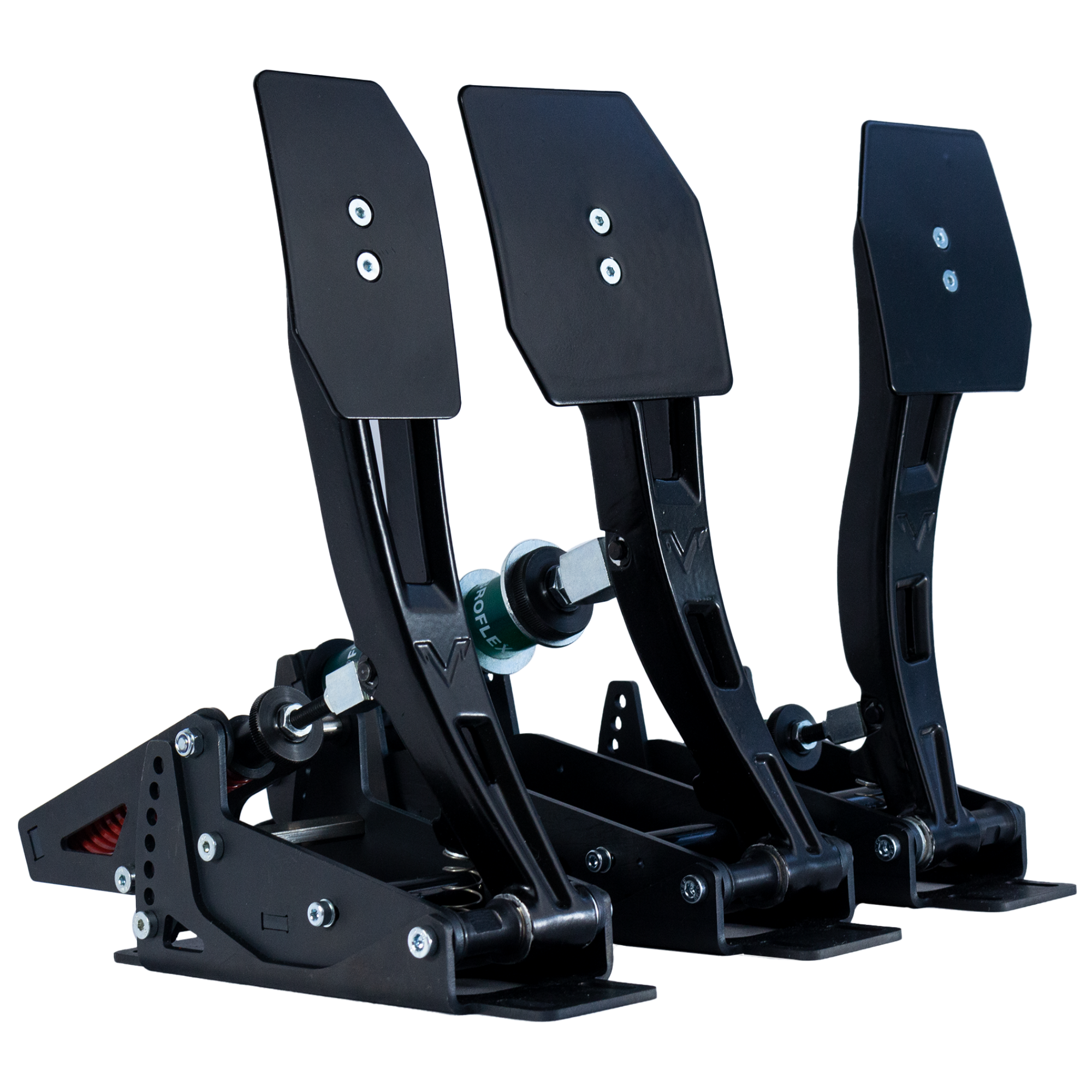 Venym Atrax Black Formula-Style Pedals (3-Pedal Set | LEDs | Covers)