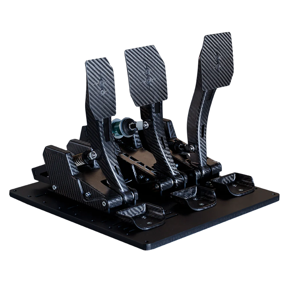 pedal simracing Venym Black Widow Carbon Pedals (3-Pedal Set | LEDs