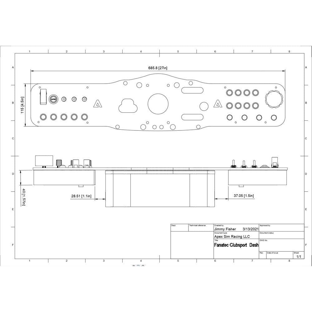 Fanatec Club Sport Dash Board