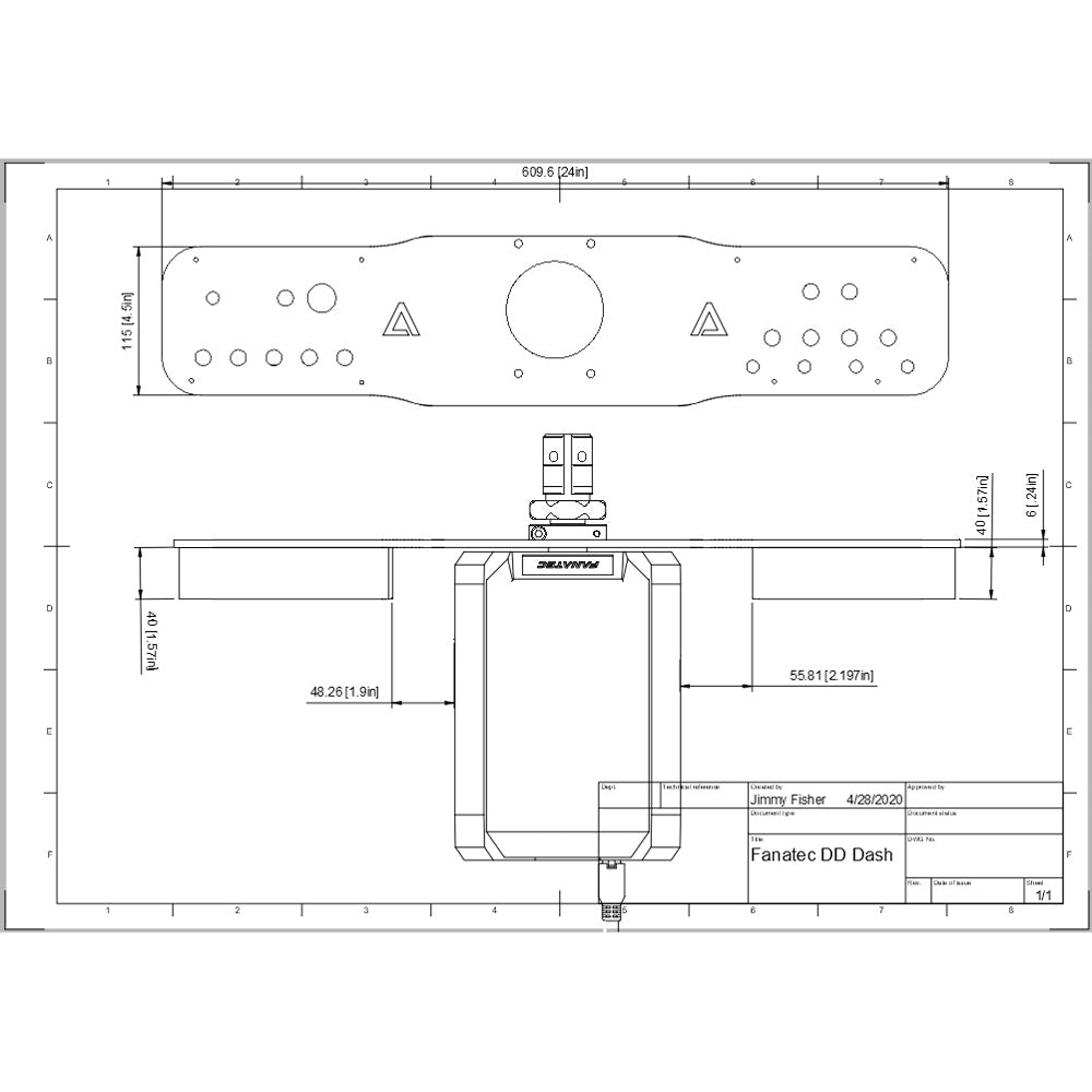 Fanatec Podium DD1 / DD2 Dash Board