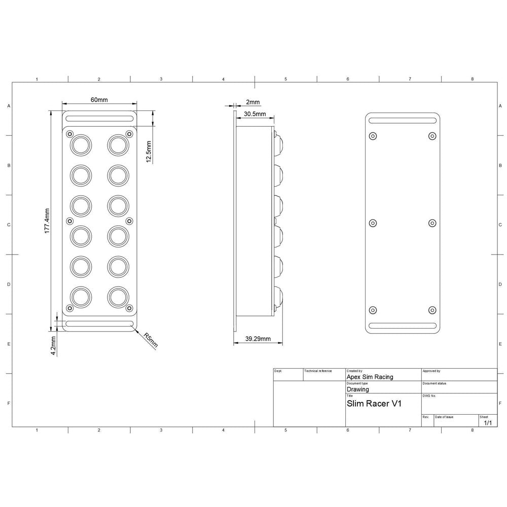 Apex Sim Racing - Slim Racer Button Boxes