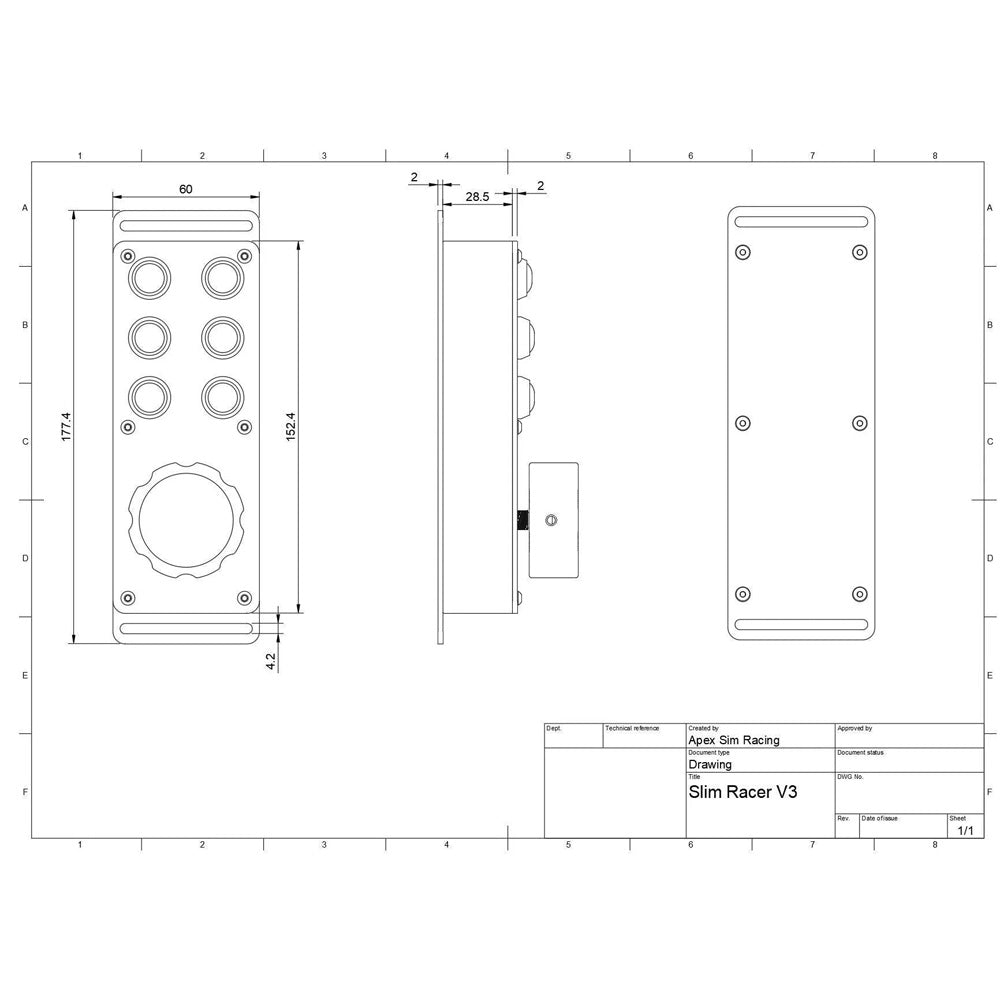Apex Sim Racing - Slim Racer Button Boxes