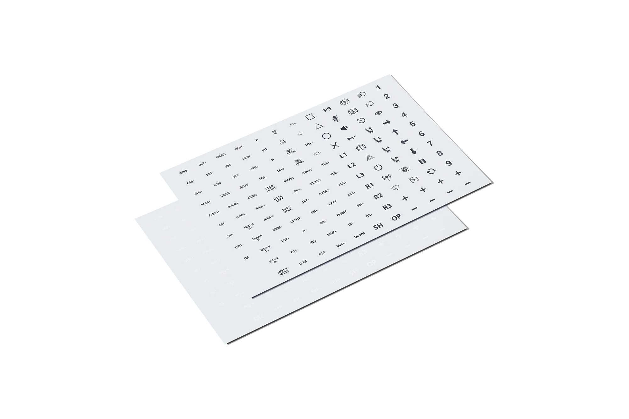 Fanatec Button Caps and Sticker Set