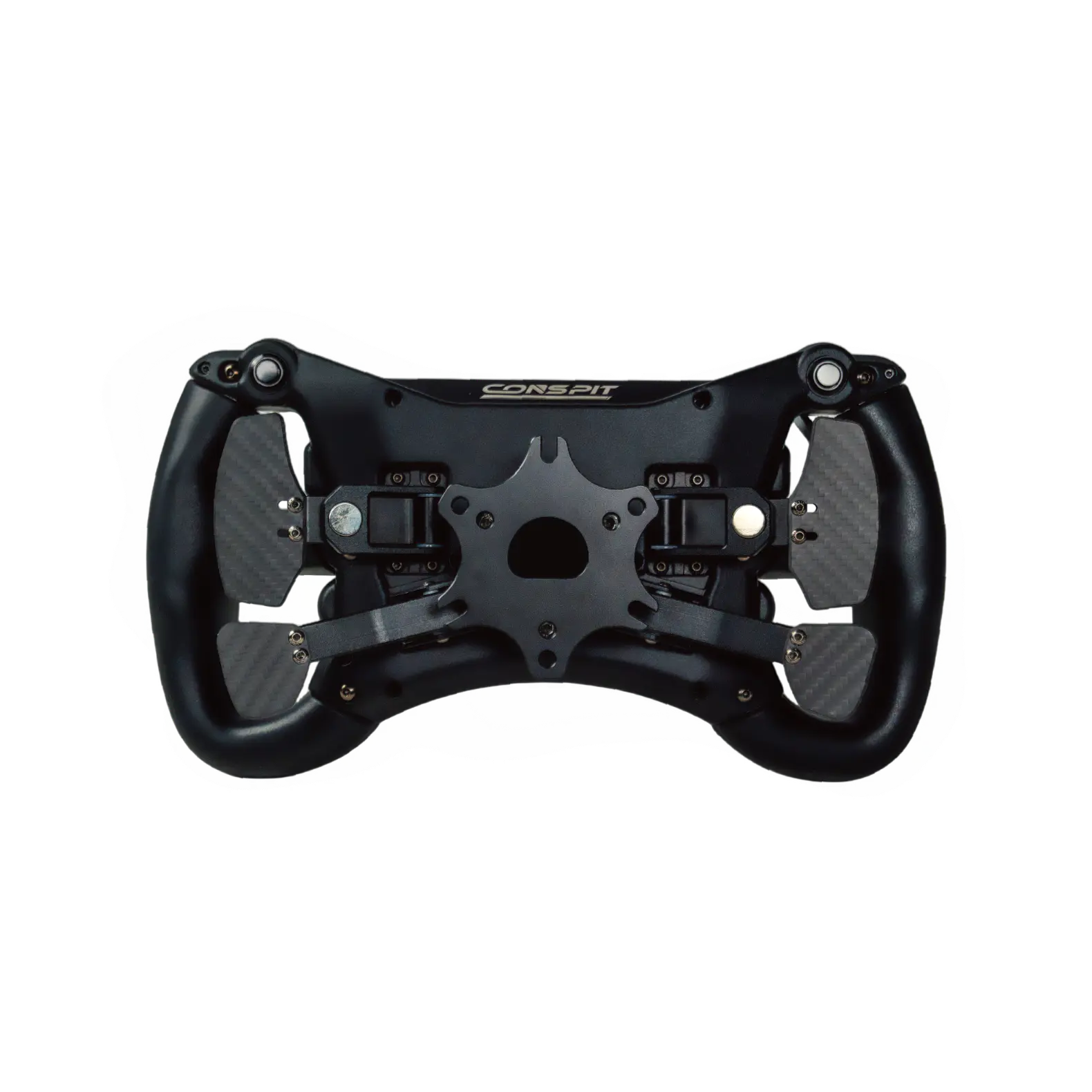 CONSPIT 300 GT sim racing wheel, rear view showing the paddle shifters