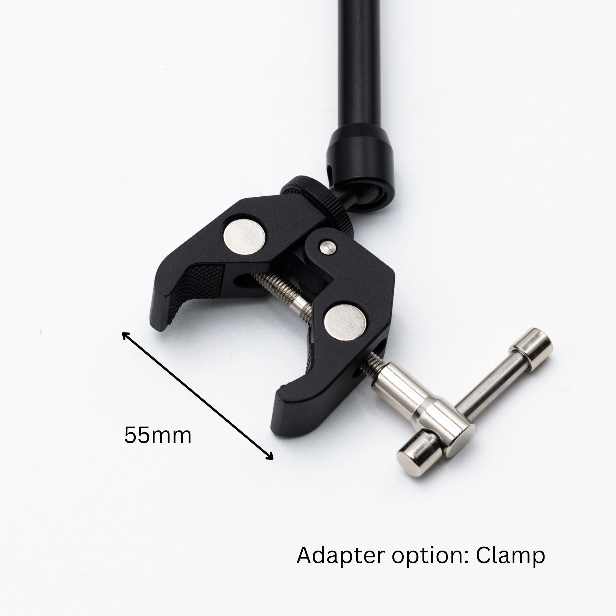 SimSportGadget Metal Extension Arm with 1/4 Inch Thread for Sim Racing and Flight Rigs 55mm Clamp