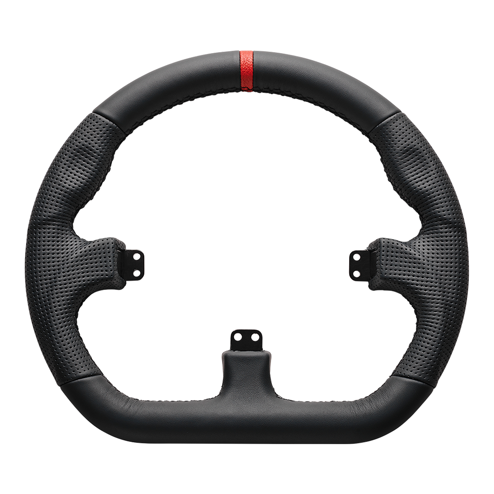 Asetek SimSports Closed D Leather Rim / Black