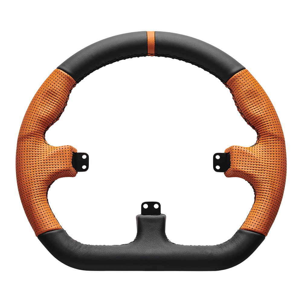 Asetek Simsports Closed D Leather Rim / Orange