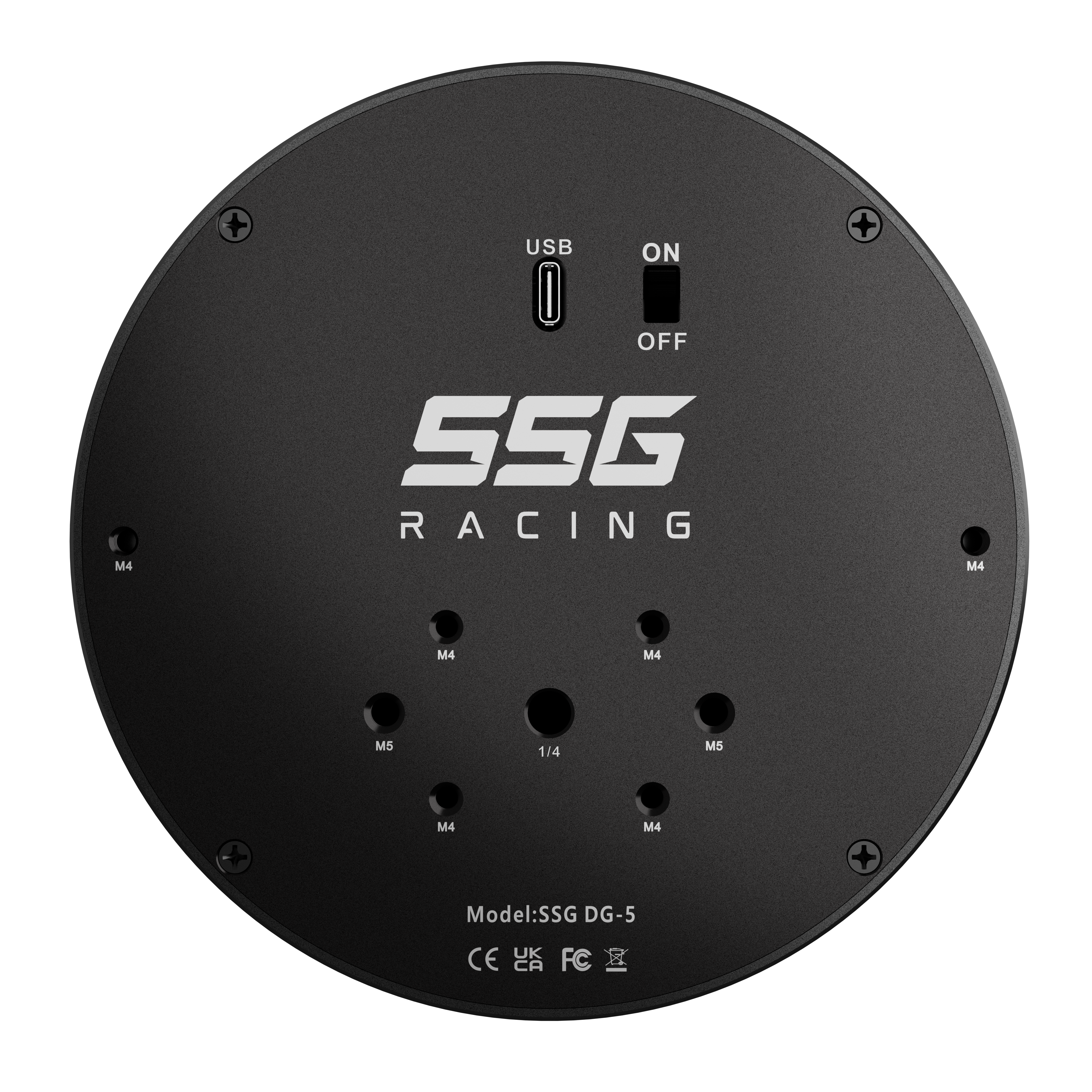 SimSportGadget DG-5 Circular Telemetry Gauge Dashboard Display for Sim Racing