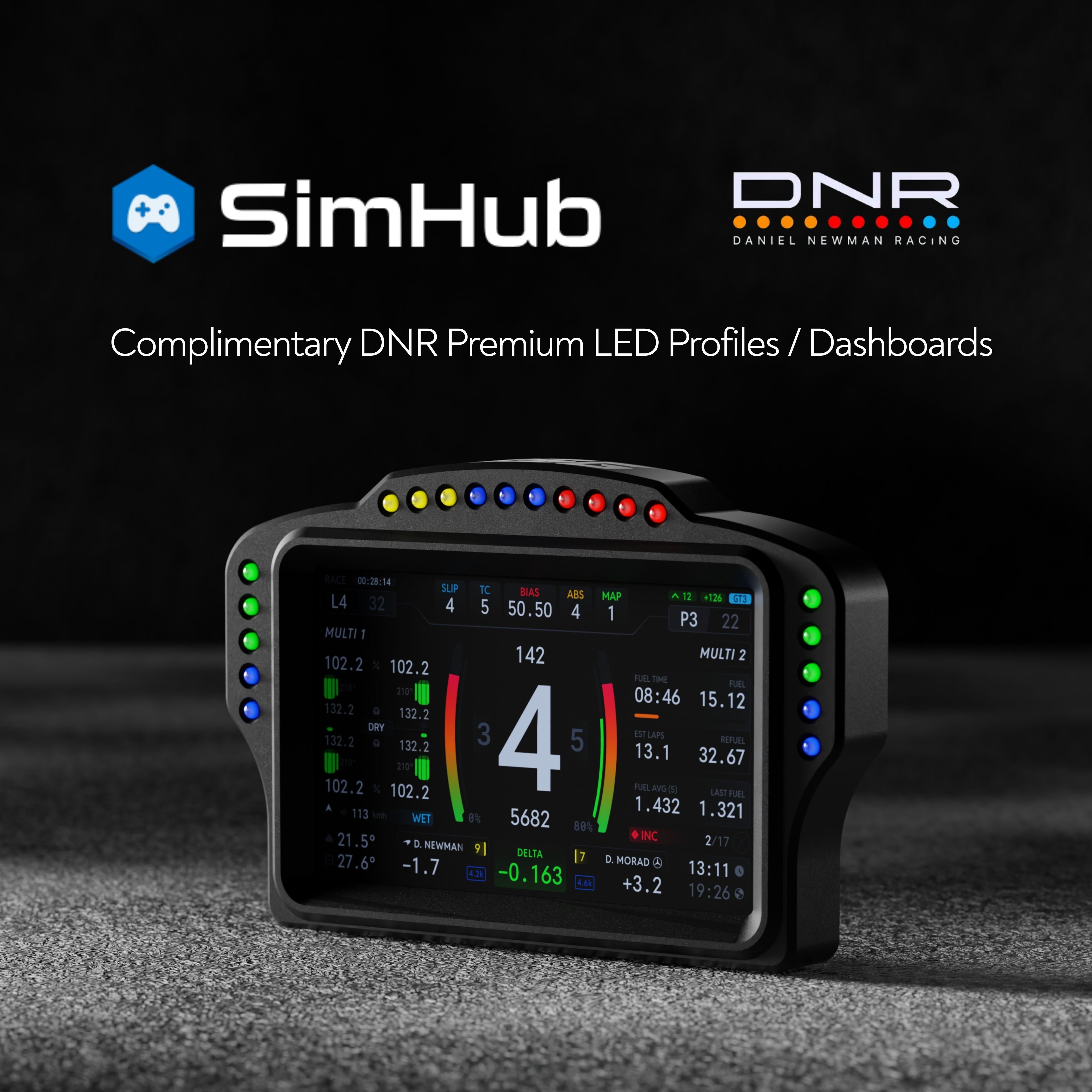 SimSportGadget SSG Racing DV-7 Dashboard 6.8-Inch Touchscreen DDU