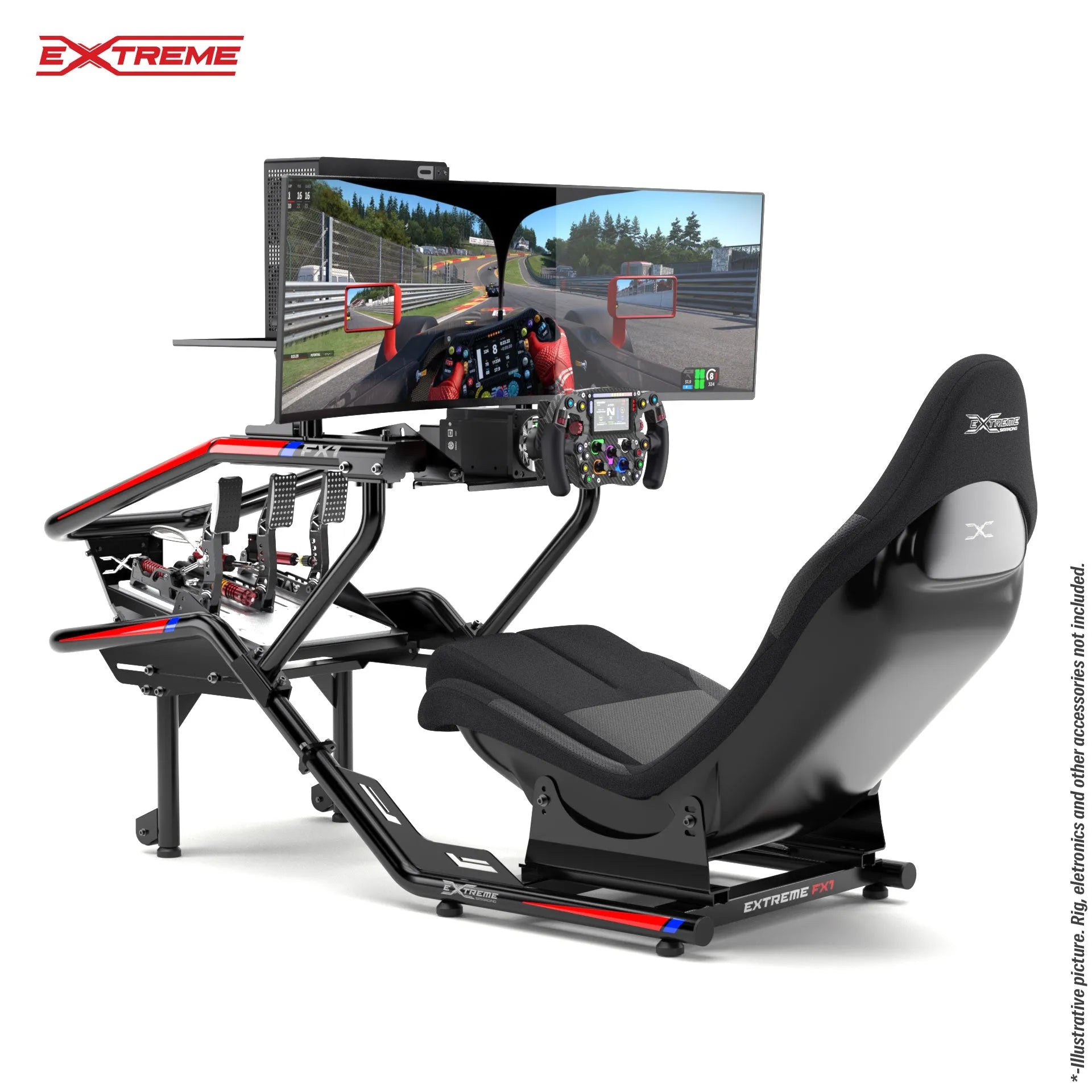 Extreme Sim Racing FX1 Formula Chassis Sim Racing Bundle