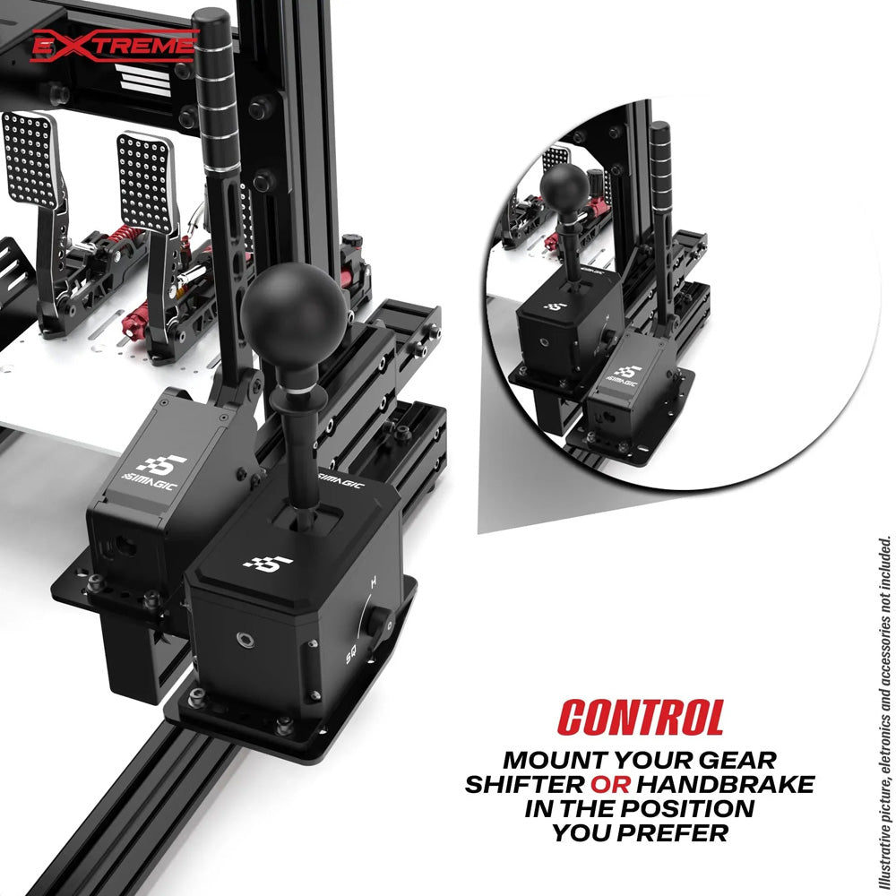 Handbrake Add-On Plate for ESR AX-80 Sim Racing Cockpit