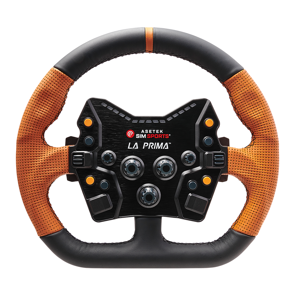 Asetek Simsports Closed D Leather Rim / Orange