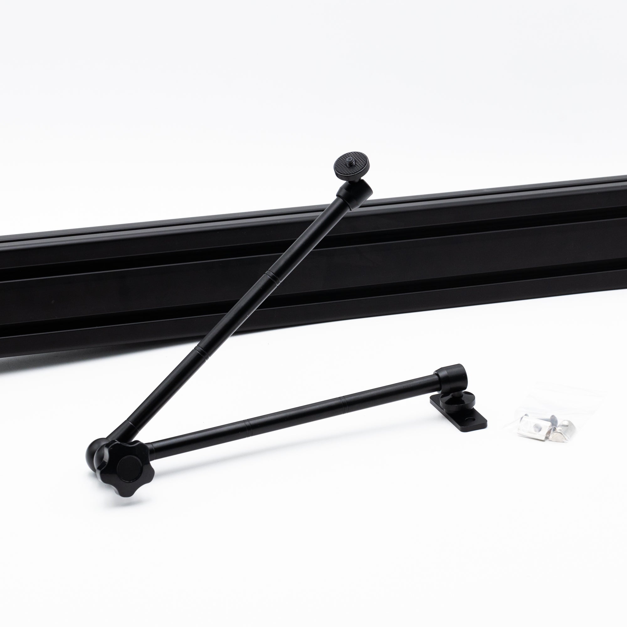 SimSportGadget Metal Extension Arm with 1/4 Inch Thread for Sim Racing and Flight Rigs MA-24A: 610mm 24" Aluminum Profile Adapter