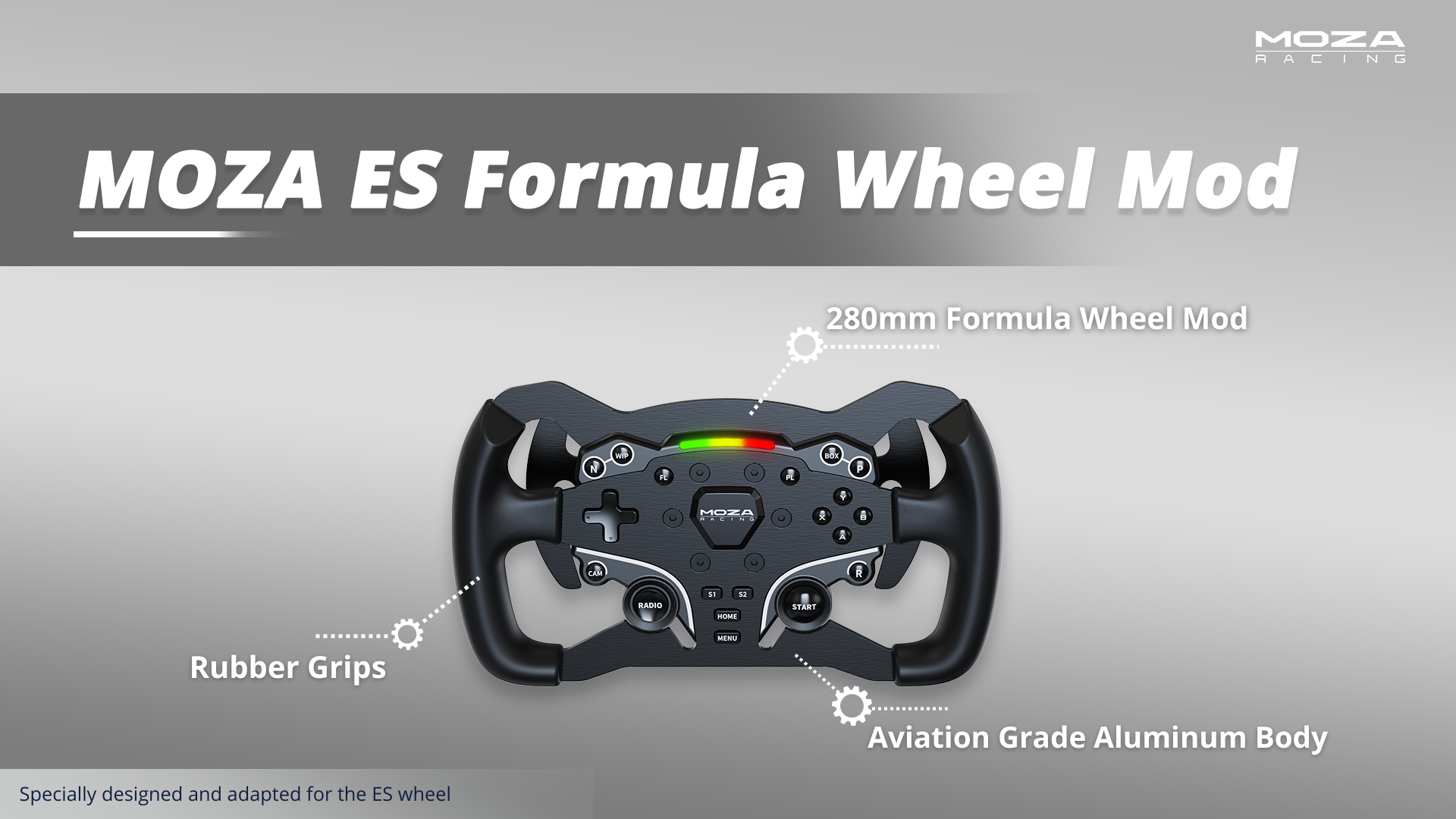 Moza Racing ES Formula Wheel Mod | Realistic Racing Upgrade