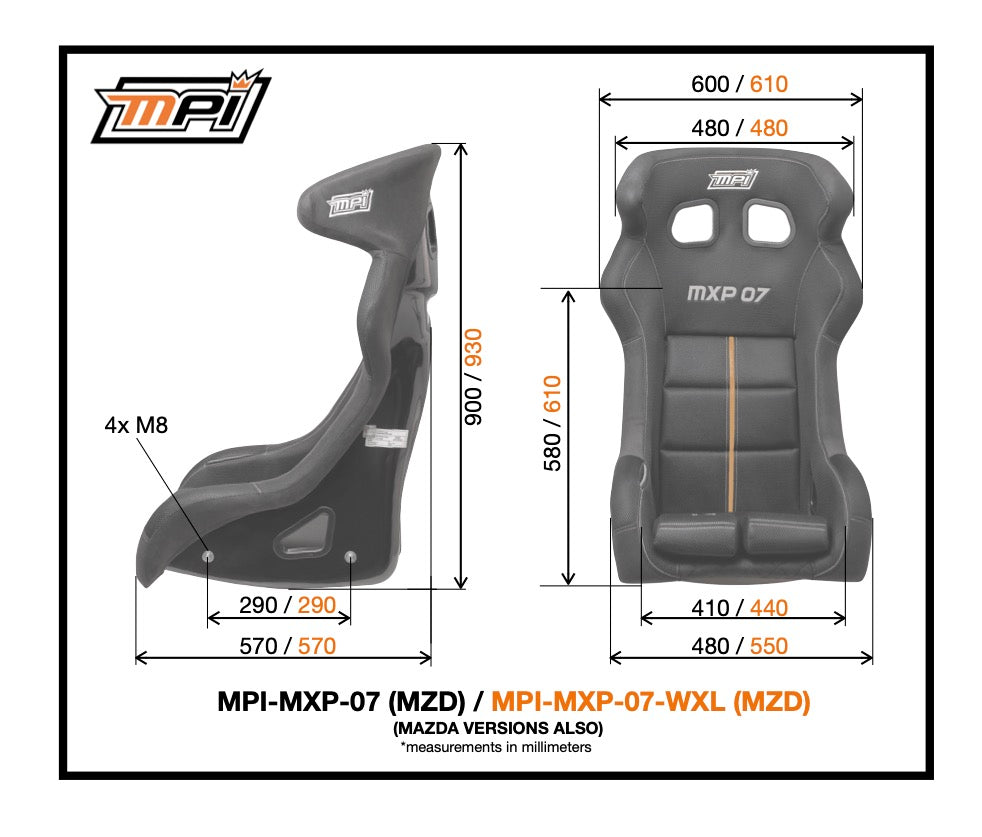 MPI - MXP07 - MZD - Mazda Racing Seat