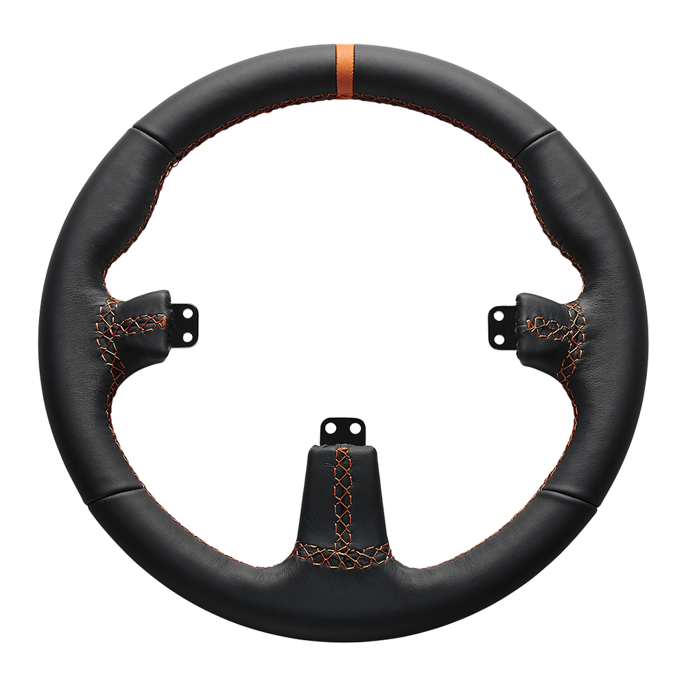 Asetek SimSports Round Black Leather Rim