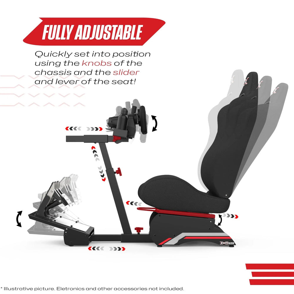 sim racing pedal slider Extreme Sim Racing Compact 2.0 Sim Racing Cockpit