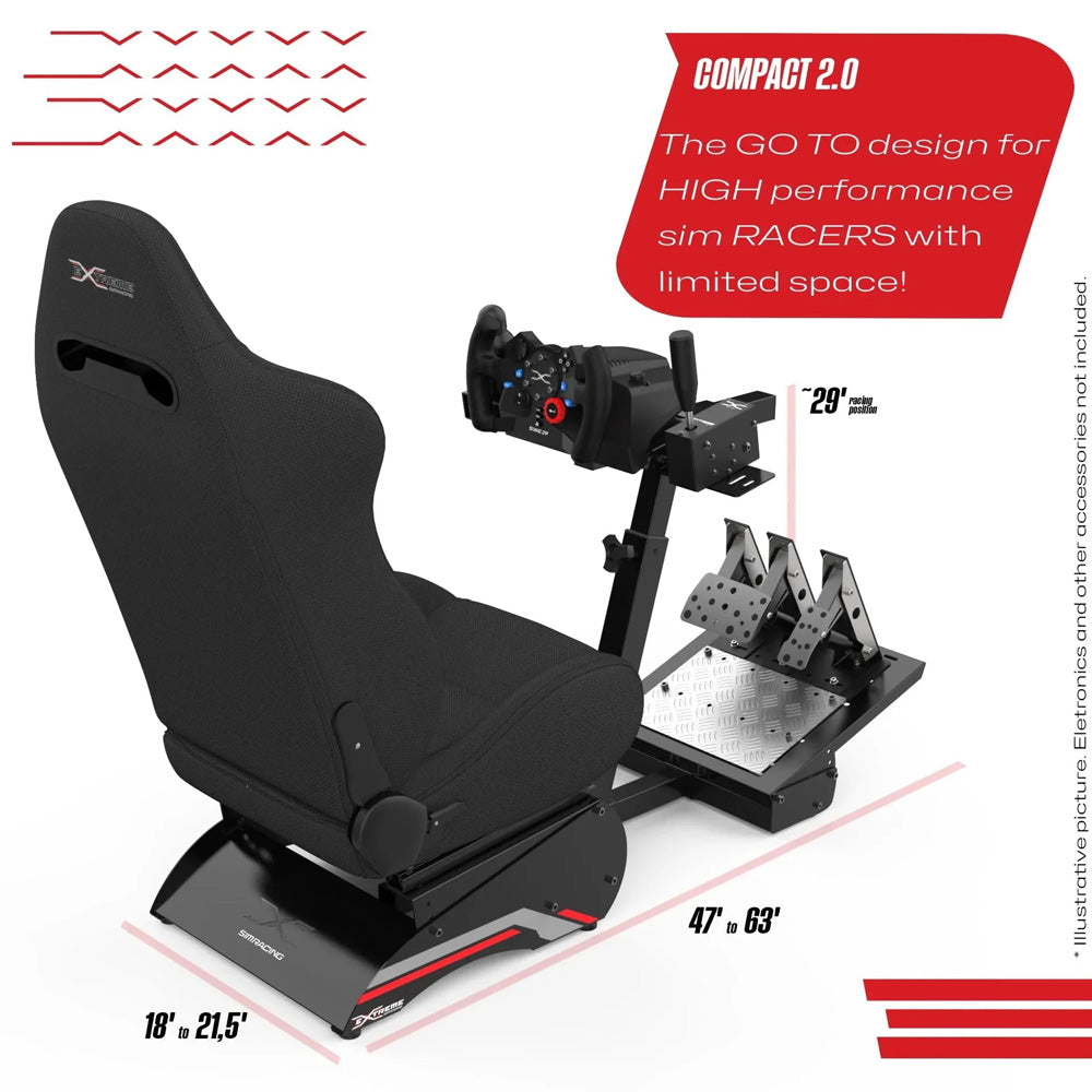 Extreme Sim Racing Compact 2.0 Sim Racing Cockpit