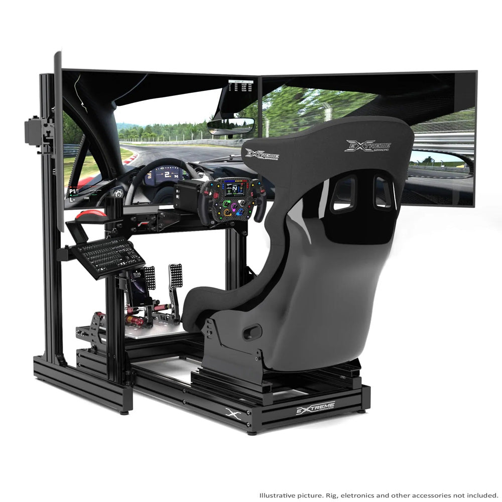 Triple Screen Add-On for Racing Simulator Aluminum Monitor Stand