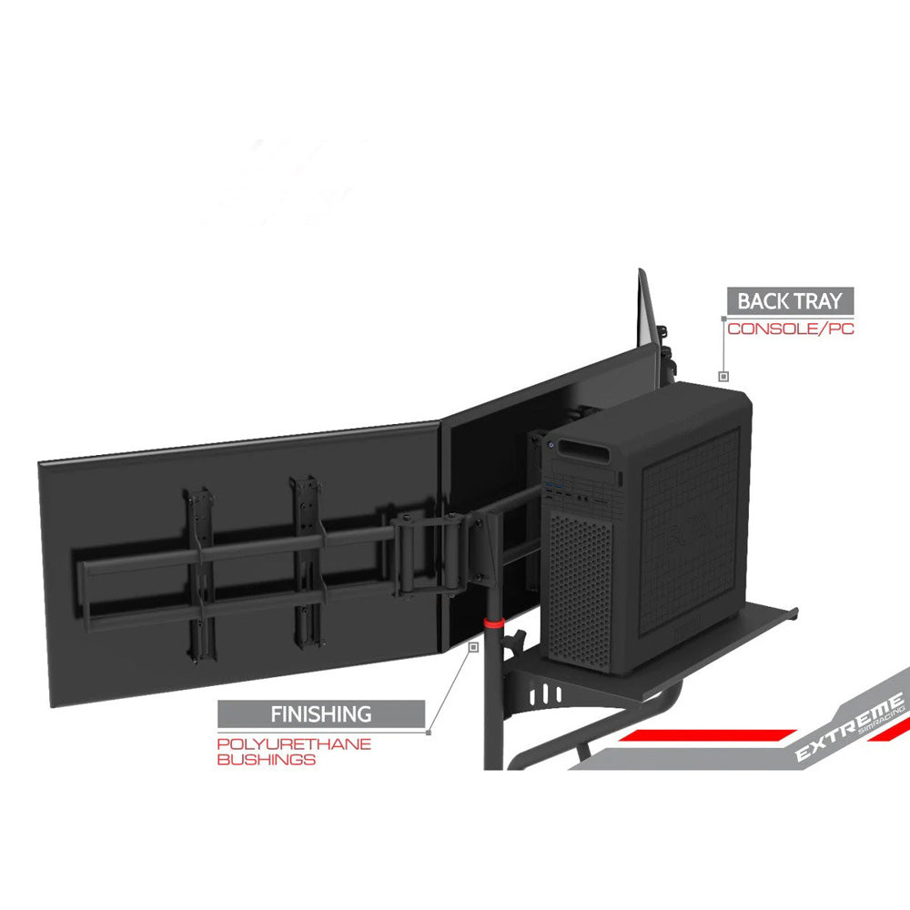 Triple Screen TV Stand