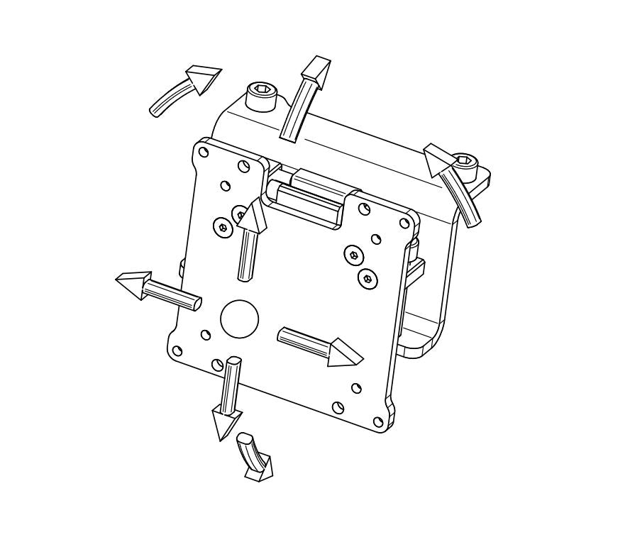 Sim-Lab Vario VESA Adapter Kit (75/100 Monitor Alignment)